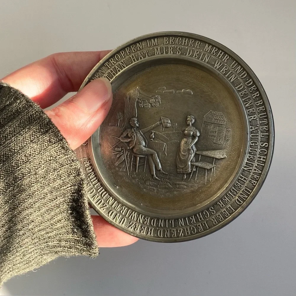 Vintage German 95% Pewter plate Frieling-Zinn - Picture 5 of 7